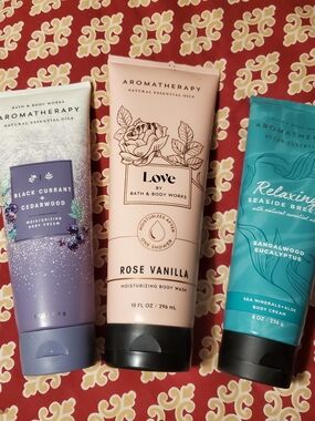 Bath & Body Works Love Rose Vanilla Body Wash Pink Seaside Breeze Body cream Lot